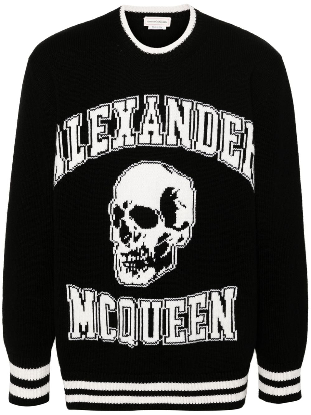 Alexander Mcqueen Men's Intarsia-Logo Sweater