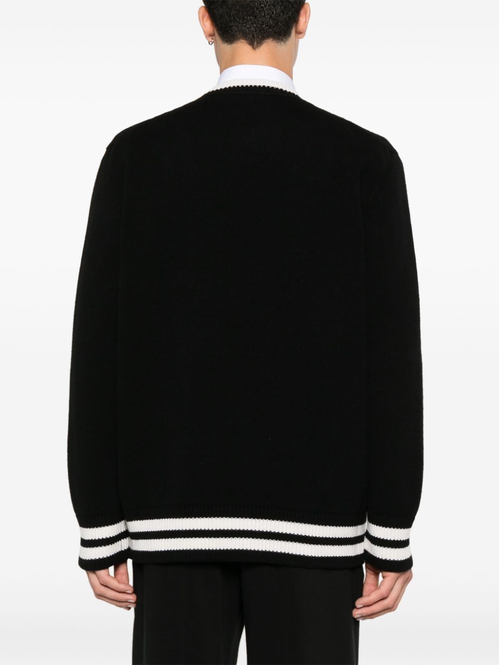 Alexander Mcqueen Men's Intarsia-Logo Sweater