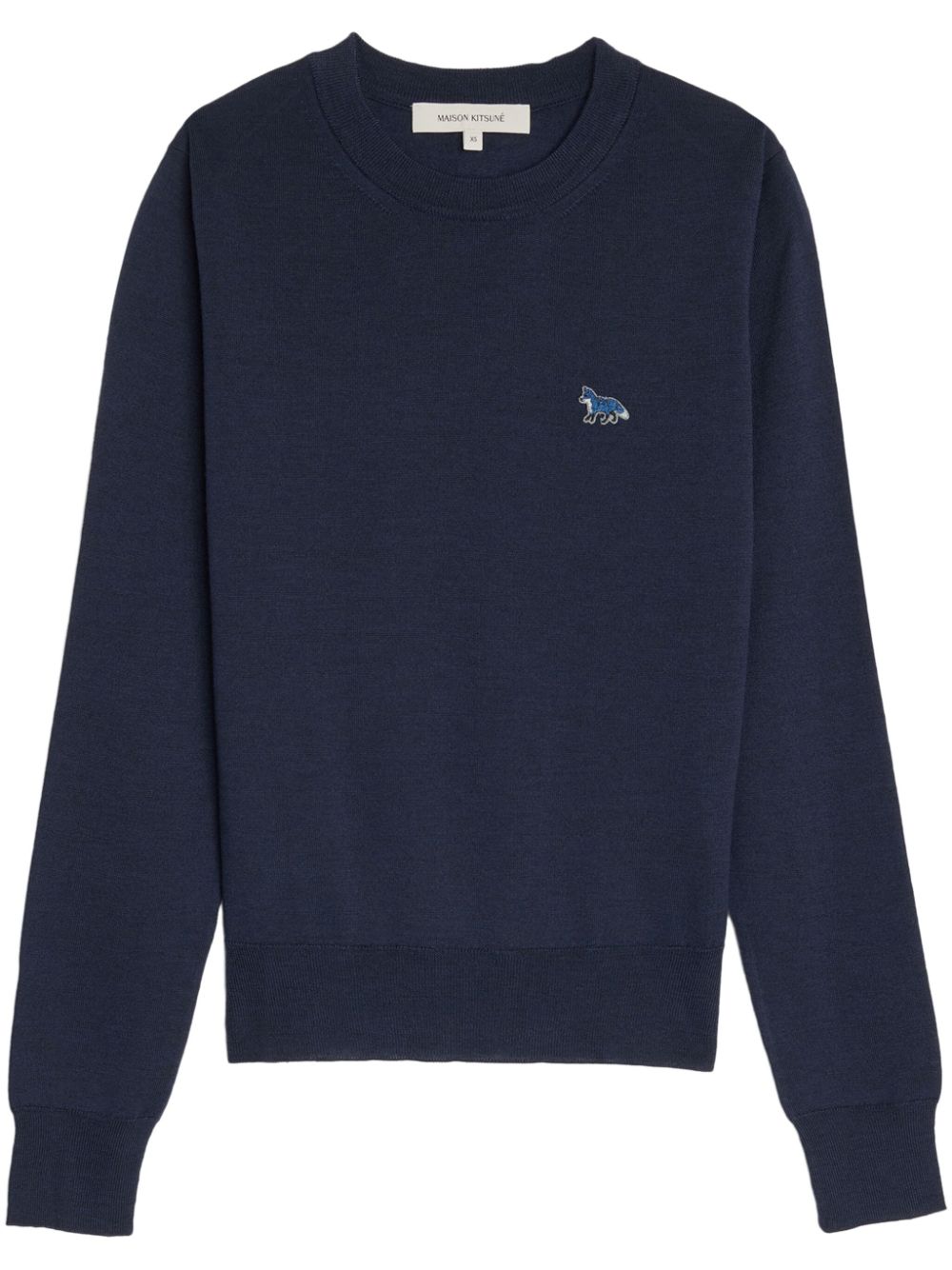Maison Kitsuné Women's W Baby Fox Patch Regular Jumper