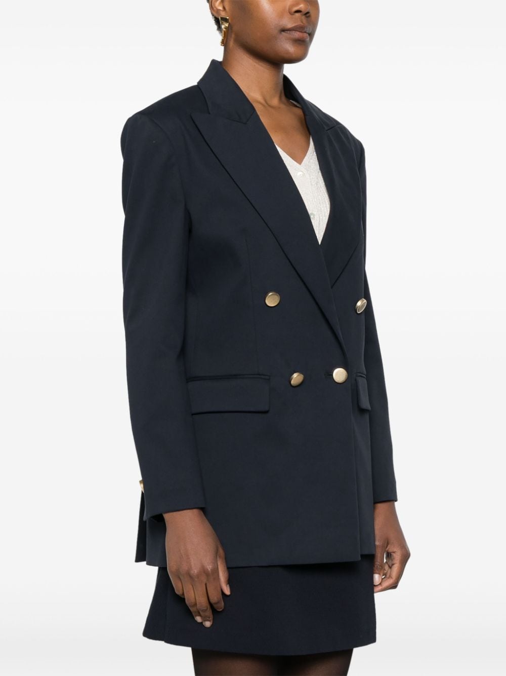 P.A.R.O.S.H. Women's Crew Cotton Blend Blazer Jacket