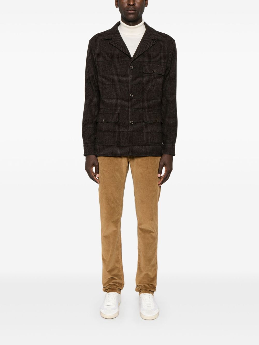 Finamore 1925 Napoli Men's Wool Single-Breasted Jacket
