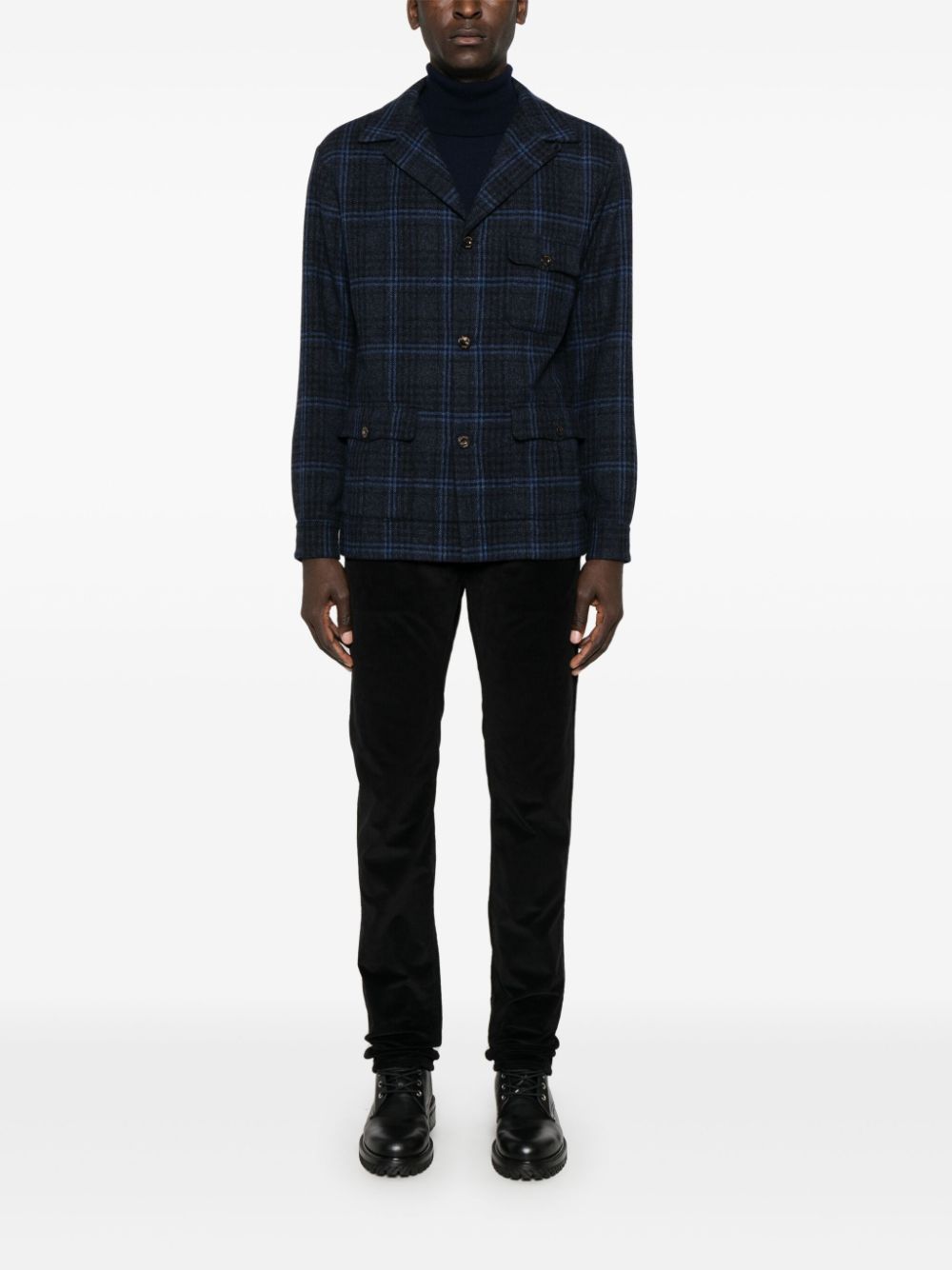Finamore 1925 Napoli Men's Wool Single-Breasted Jacket