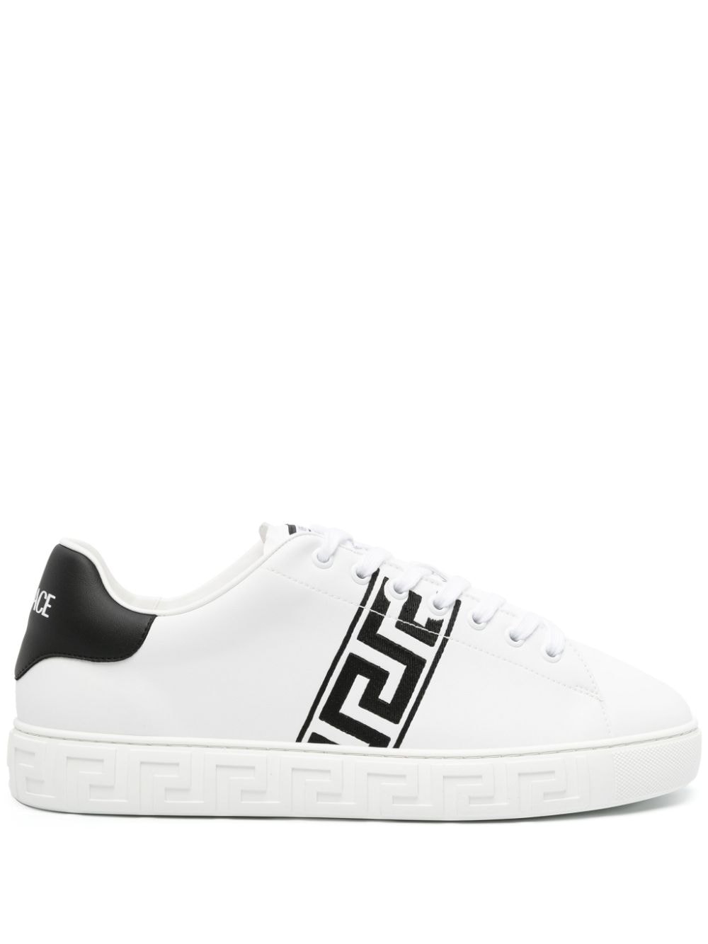 Versace Men's Greca Embroidered Sneakers