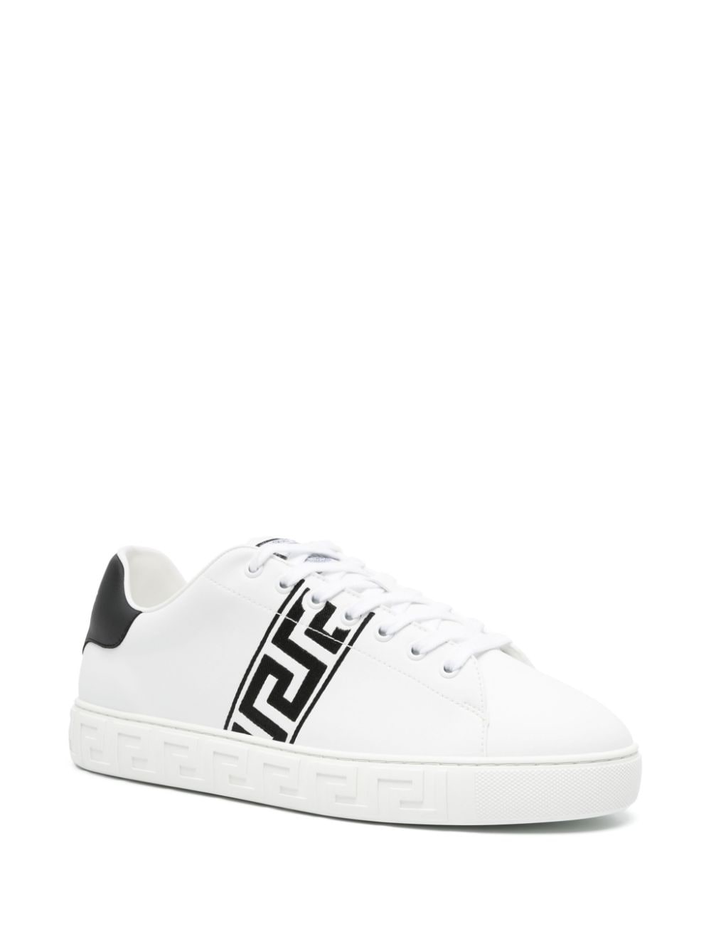 Versace Men's Greca Embroidered Sneakers
