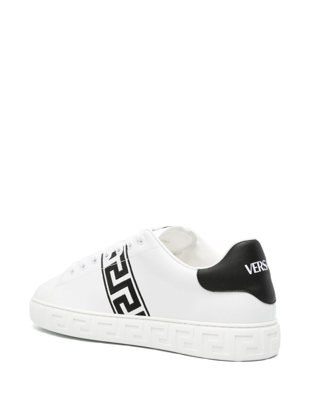 Versace Men's Greca Embroidered Sneakers