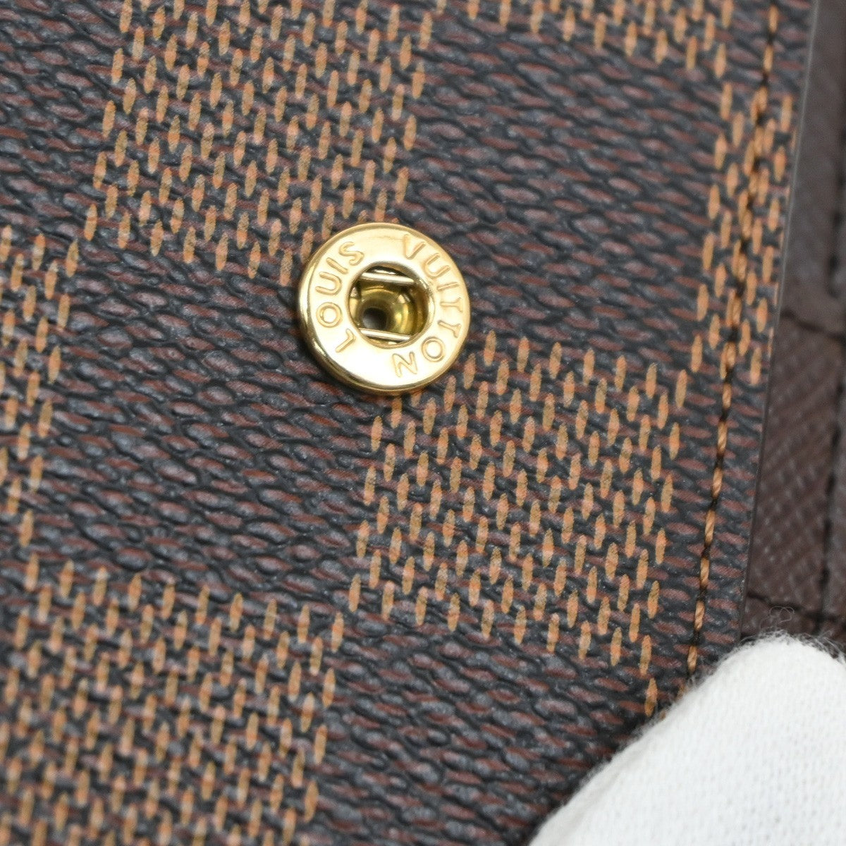 Louis Vuitton Ring Agenda Cover Damier Brown Canvas Briefcase Bag (Pre-Owned)
