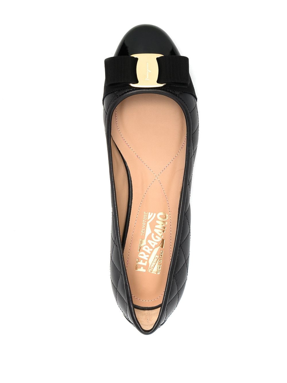 Ferragamo Women's Varina Quilted Ballerinas