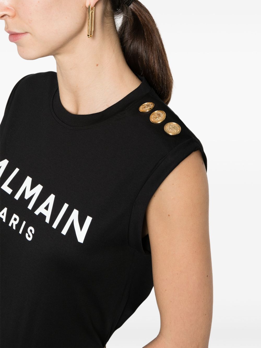 Balmain Women's Button Detail Top