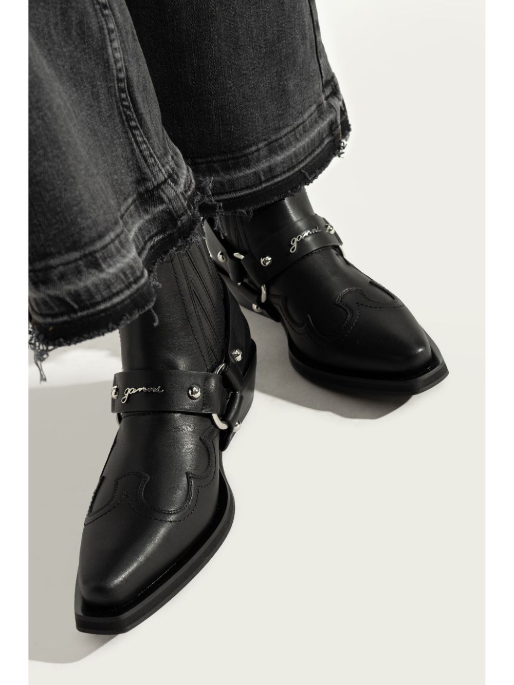 Ganni Women's Low Cut Western Chelsea Boots