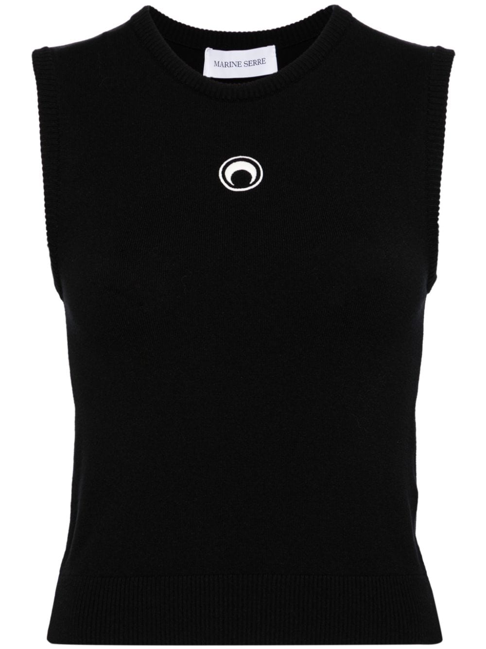 Marine Serre Women's Crescent Moon-Embroidered Tank Top