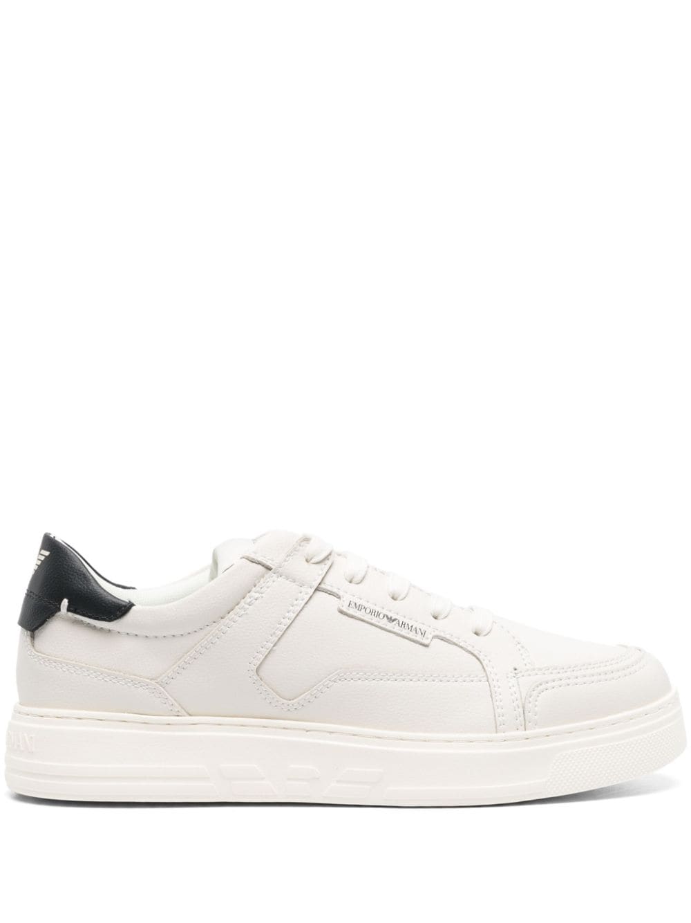 Emporio Armani Men's Lace-Up Leather Sneakers