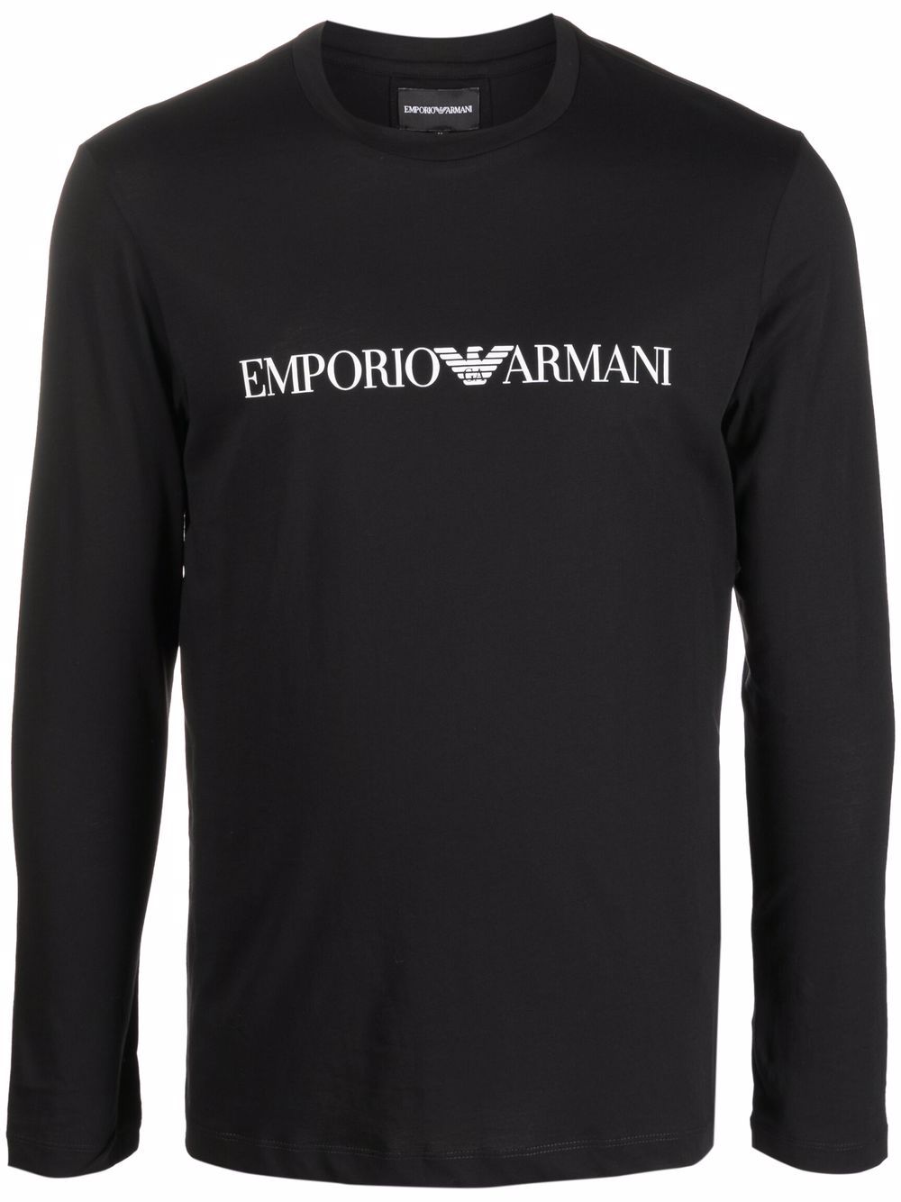 Emporio Armani Men's Logo Print Long Sleeve T-Shirt