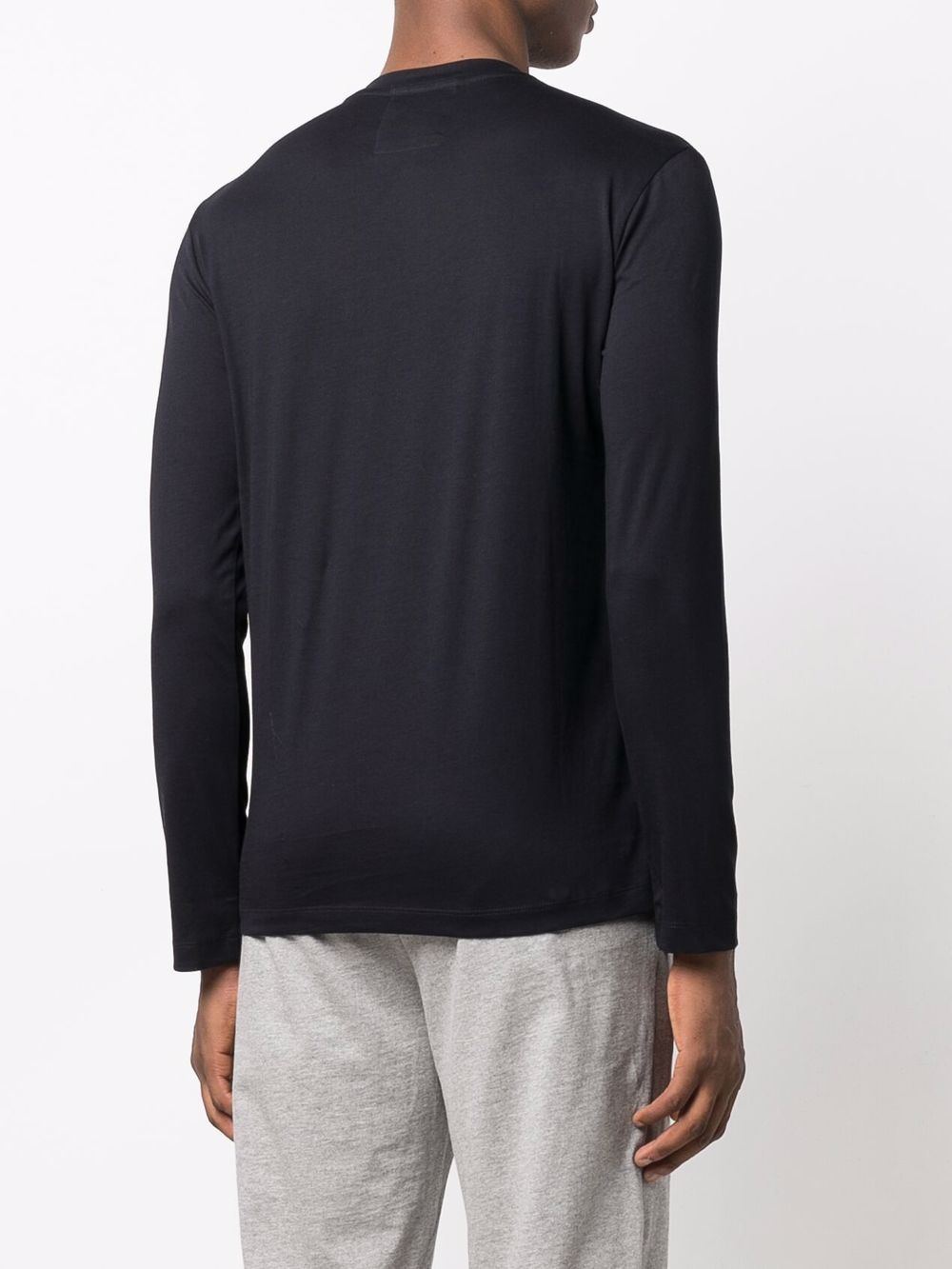 Emporio Armani Men's Logo Print Long Sleeve T-Shirt
