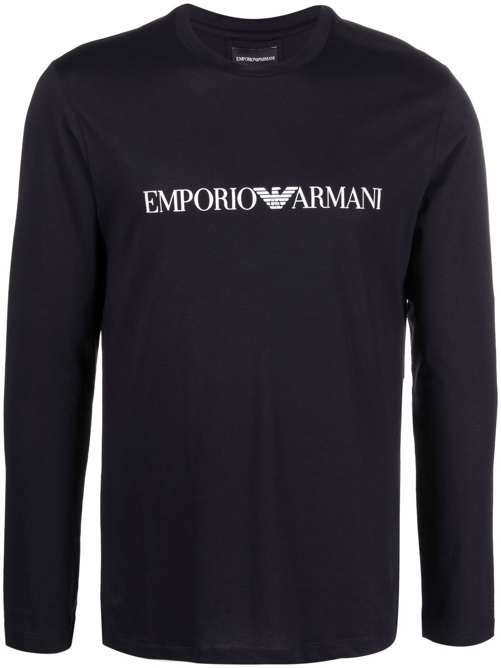 Emporio Armani Men's Logo Print Long Sleeve T-Shirt