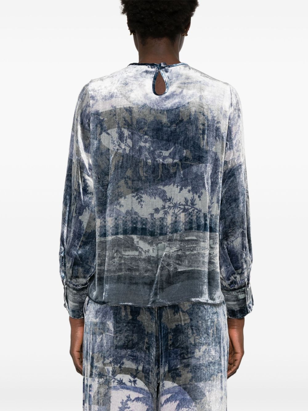 Pierre Louis Mascia Women's Silk Printed Blouse