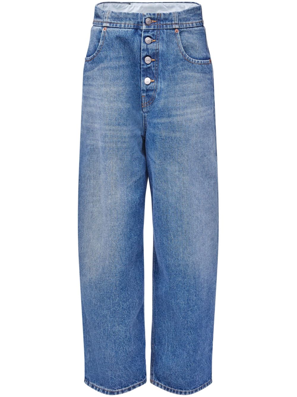 Mm6 Maison Margiela Women's Jeans Clear Blue