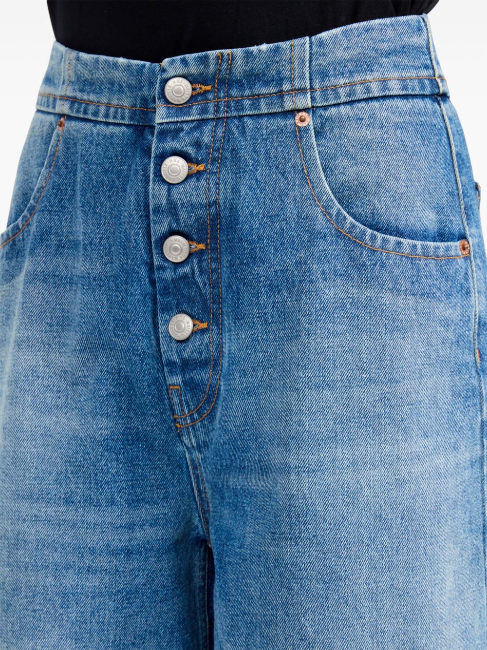 Mm6 Maison Margiela Women's Jeans Clear Blue