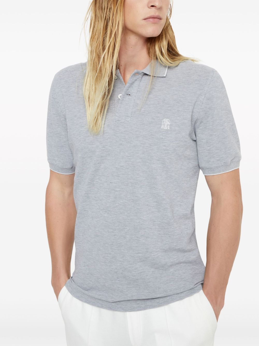 Brunello Cucinelli Men's T-Shirts And Polos Grey