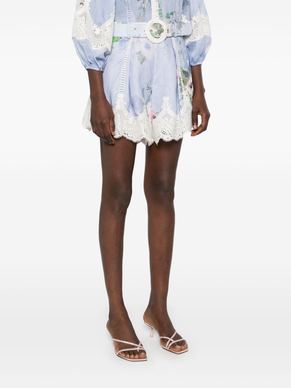 Zimmermann Women's Shorts Clear Blue