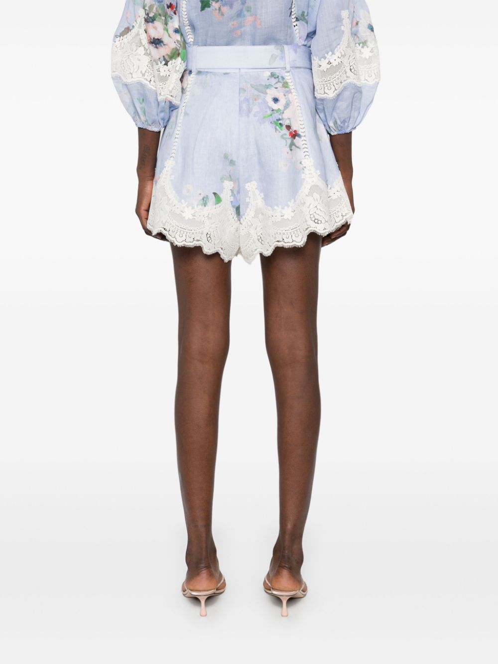 Zimmermann Women's Shorts Clear Blue