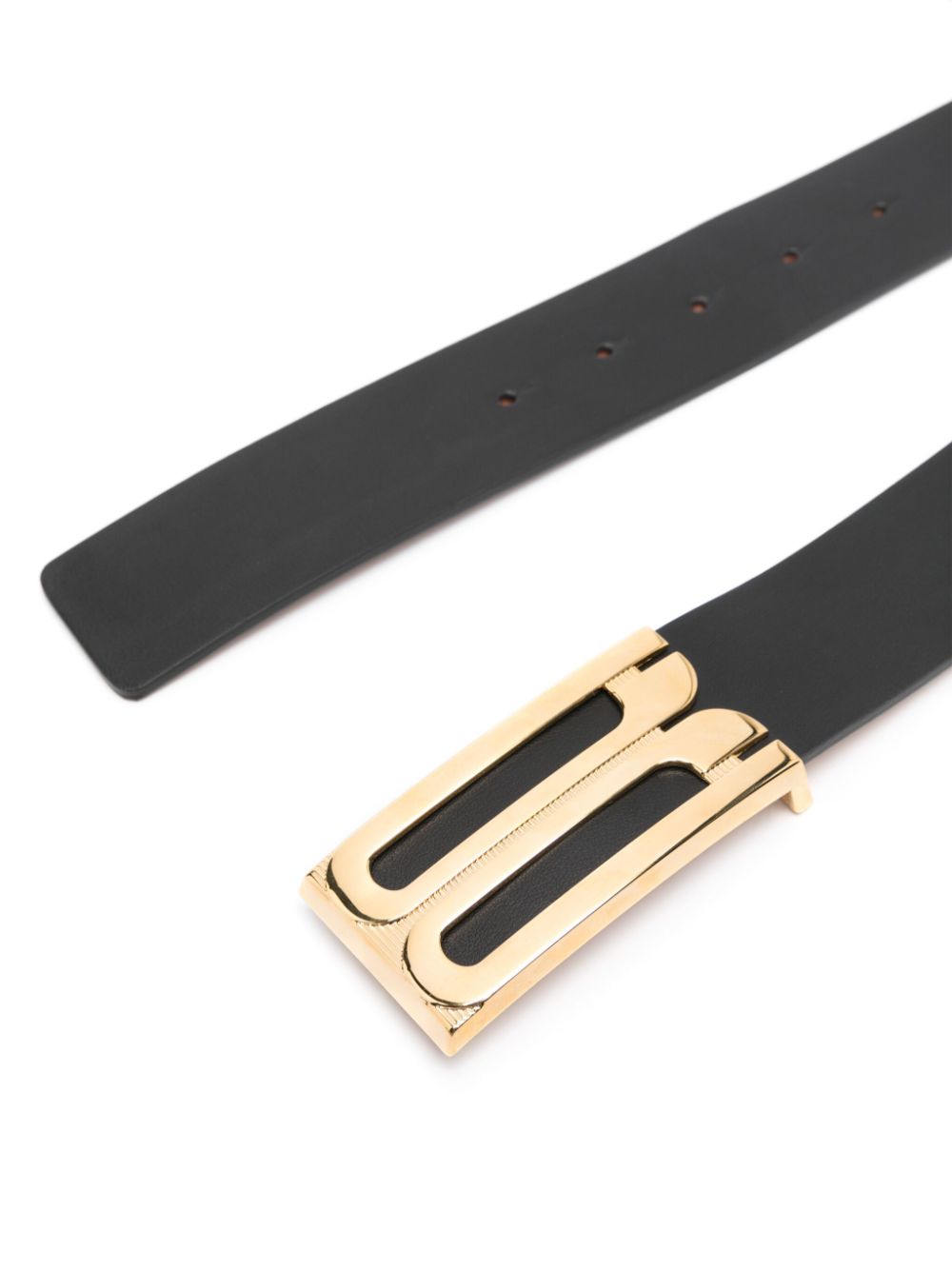 Victoria Beckham Women's Jumbo Frame Logo-Buckle Leather Belt