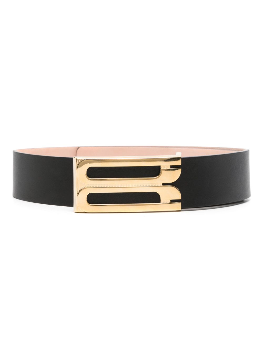 Victoria Beckham Women's Jumbo Frame Logo-Buckle Leather Belt
