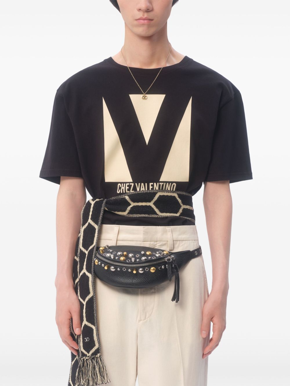 Valentino Men's T-Shirts And Polos Black