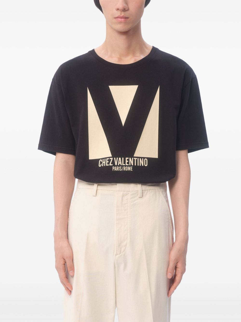 Valentino Men's T-Shirts And Polos Black