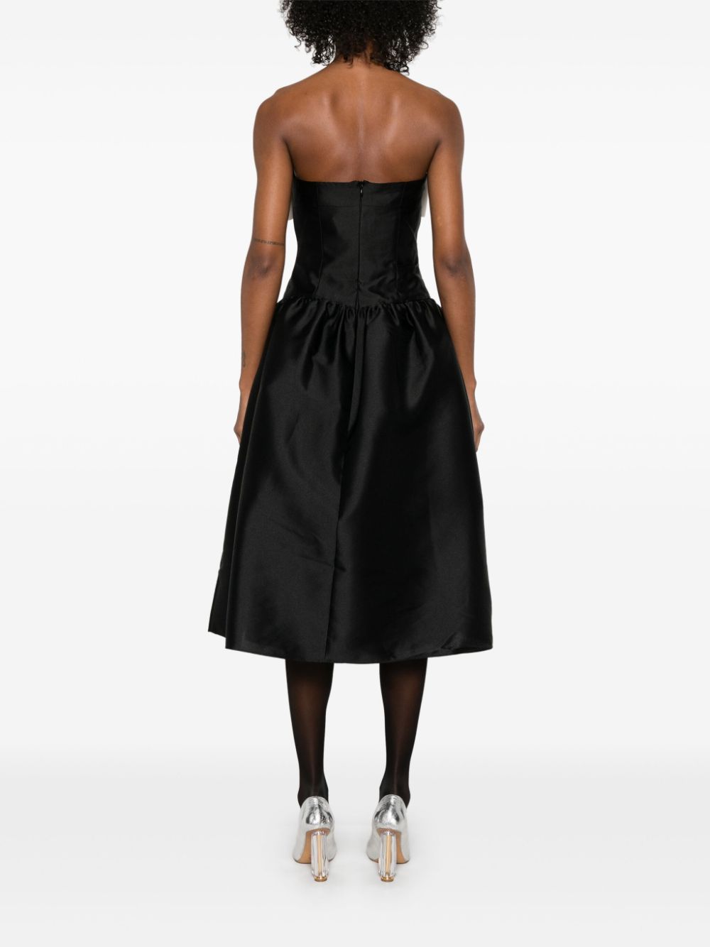Self-Portrait Women's Contrast Bow Midi Dress