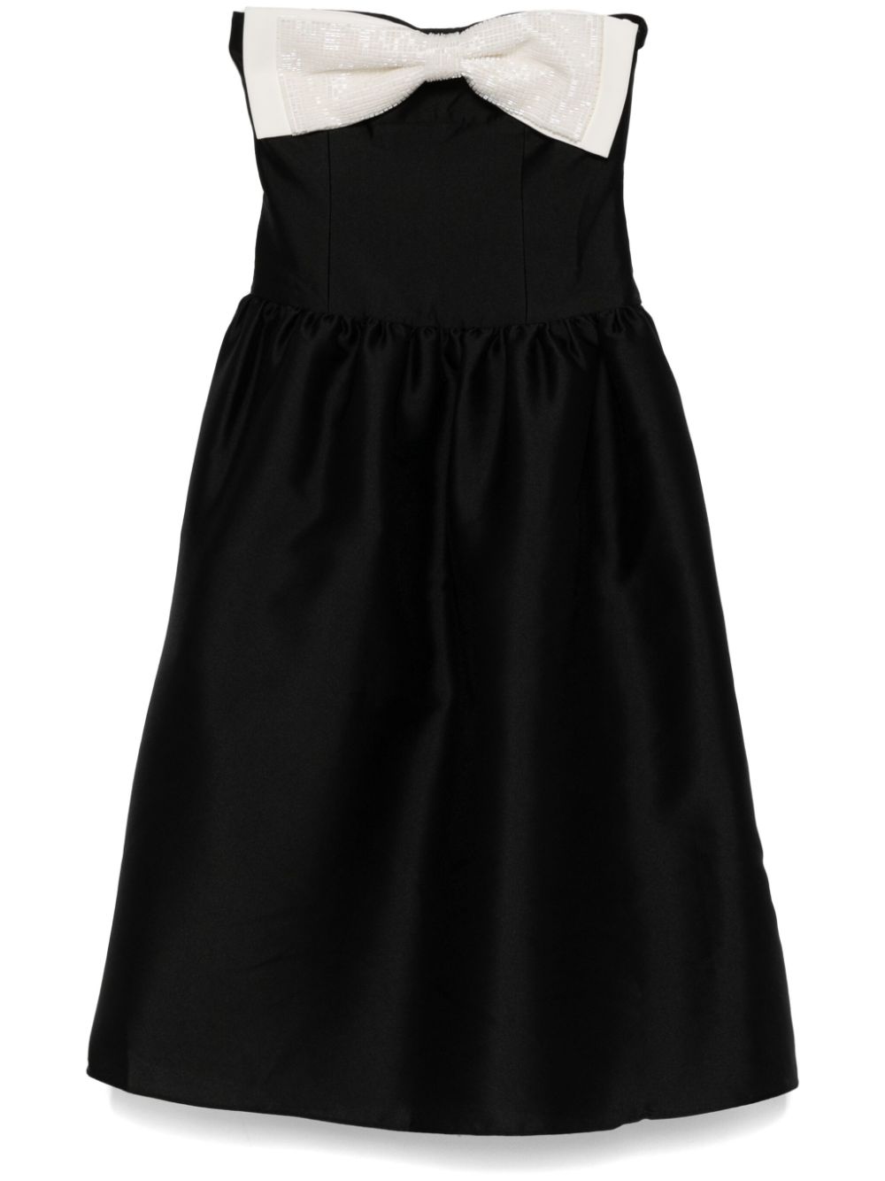 Self-Portrait Women's Contrast Bow Midi Dress