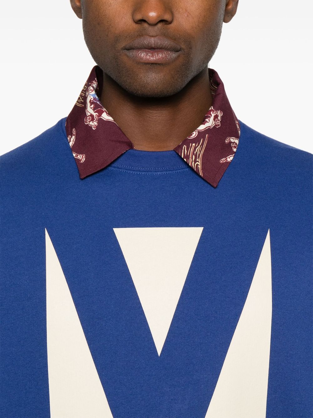Valentino Men's Chez Valentino Men's Print Sweatshirt