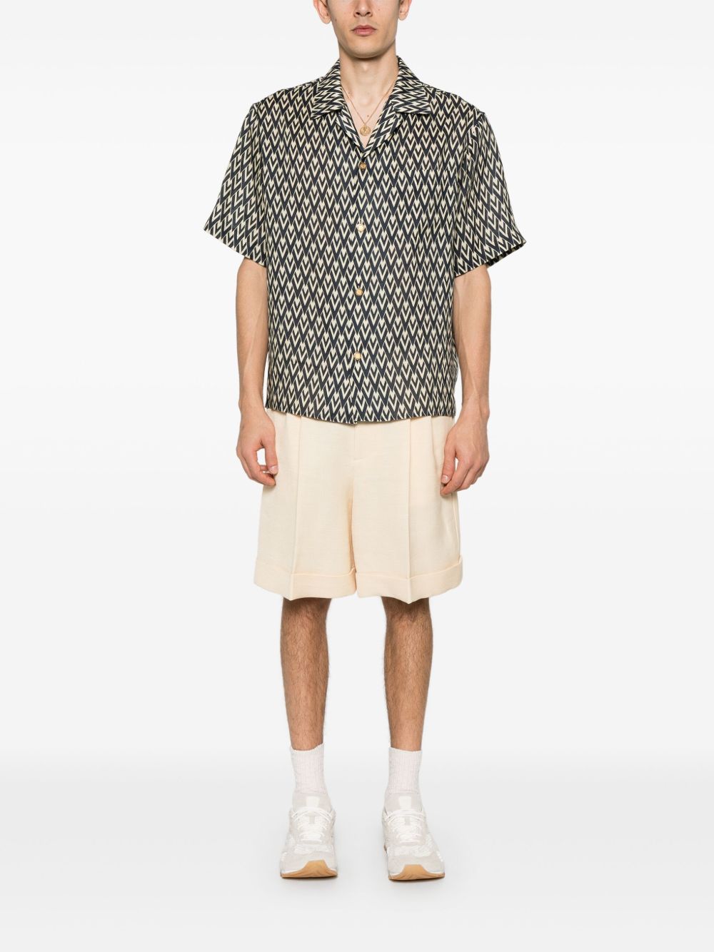 Valentino Men's Embossed Shorts