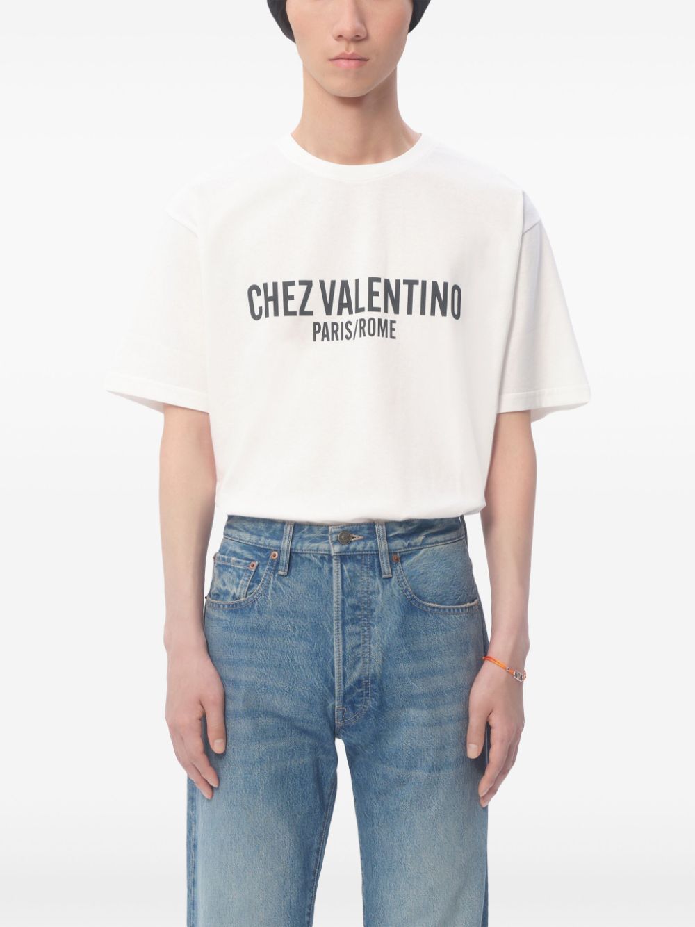 Valentino Men's Chez Valentino Men's-Print T-Shirt