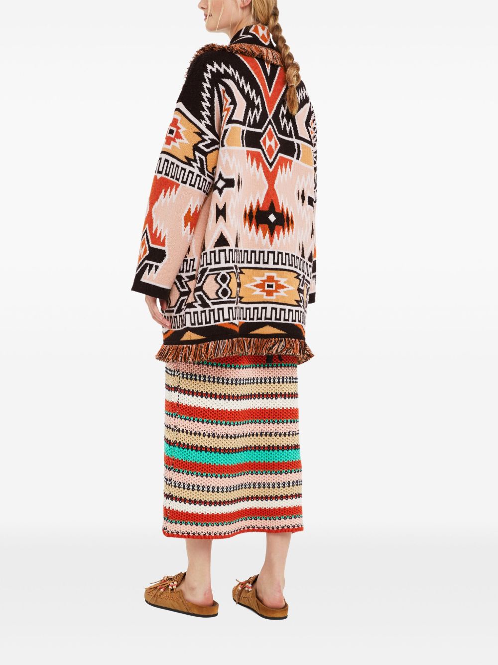 Alanui Women's Geometric Roots Cardigan