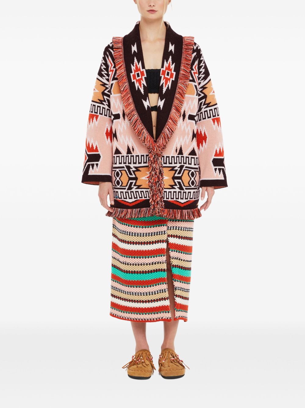 Alanui Women's Geometric Roots Cardigan