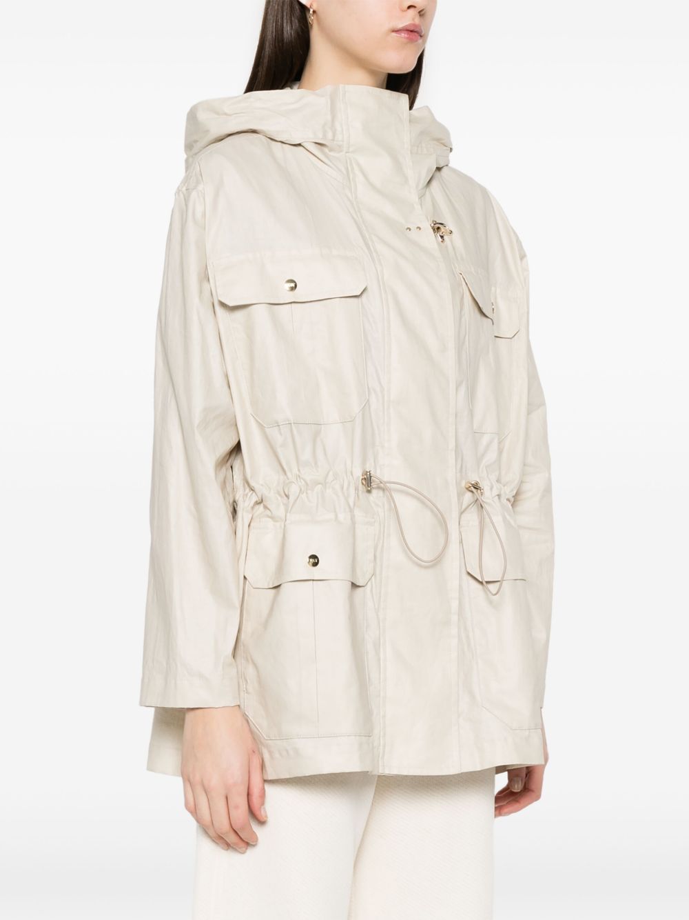 Fay Women's Linen And Cotton Blend Parka Coat