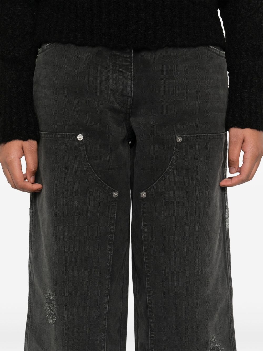 Golden Goose Women's Jeans With Distressed Effect And Front Patches
