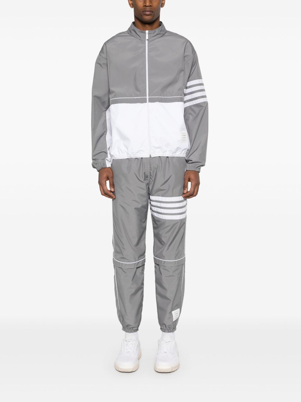 Thom Browne Men's Mid-Rise Ripstop Track Trousers