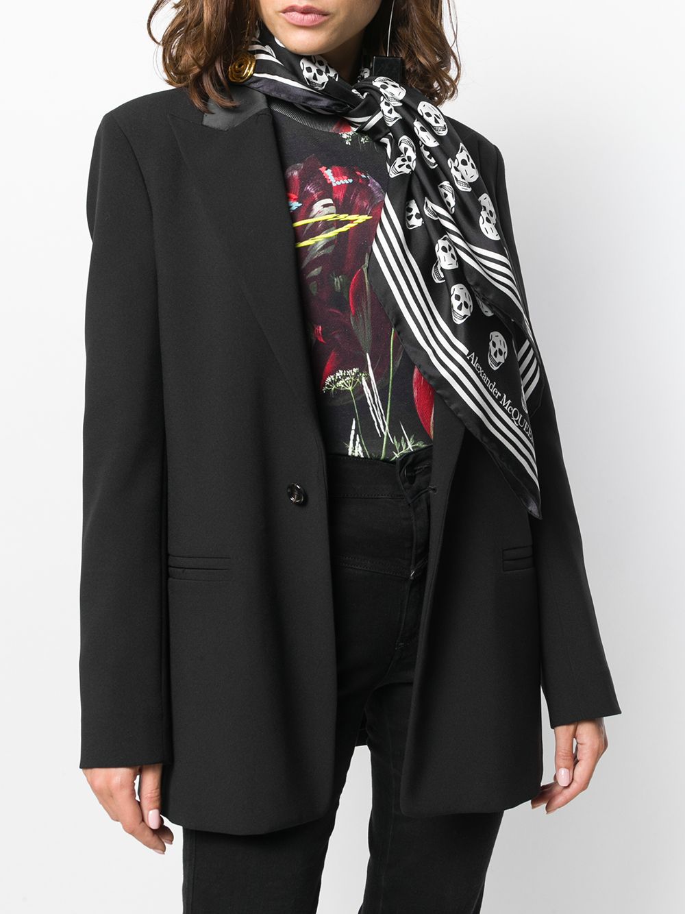 Alexander Mcqueen Women's Scarfs Black