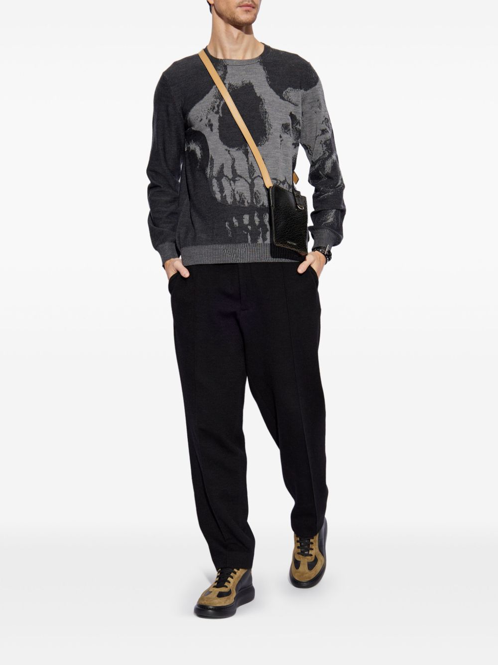 Alexander Mcqueen Men's Skull Sweater