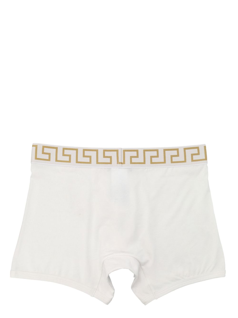 Versace Men's Greca Border Trunks In White