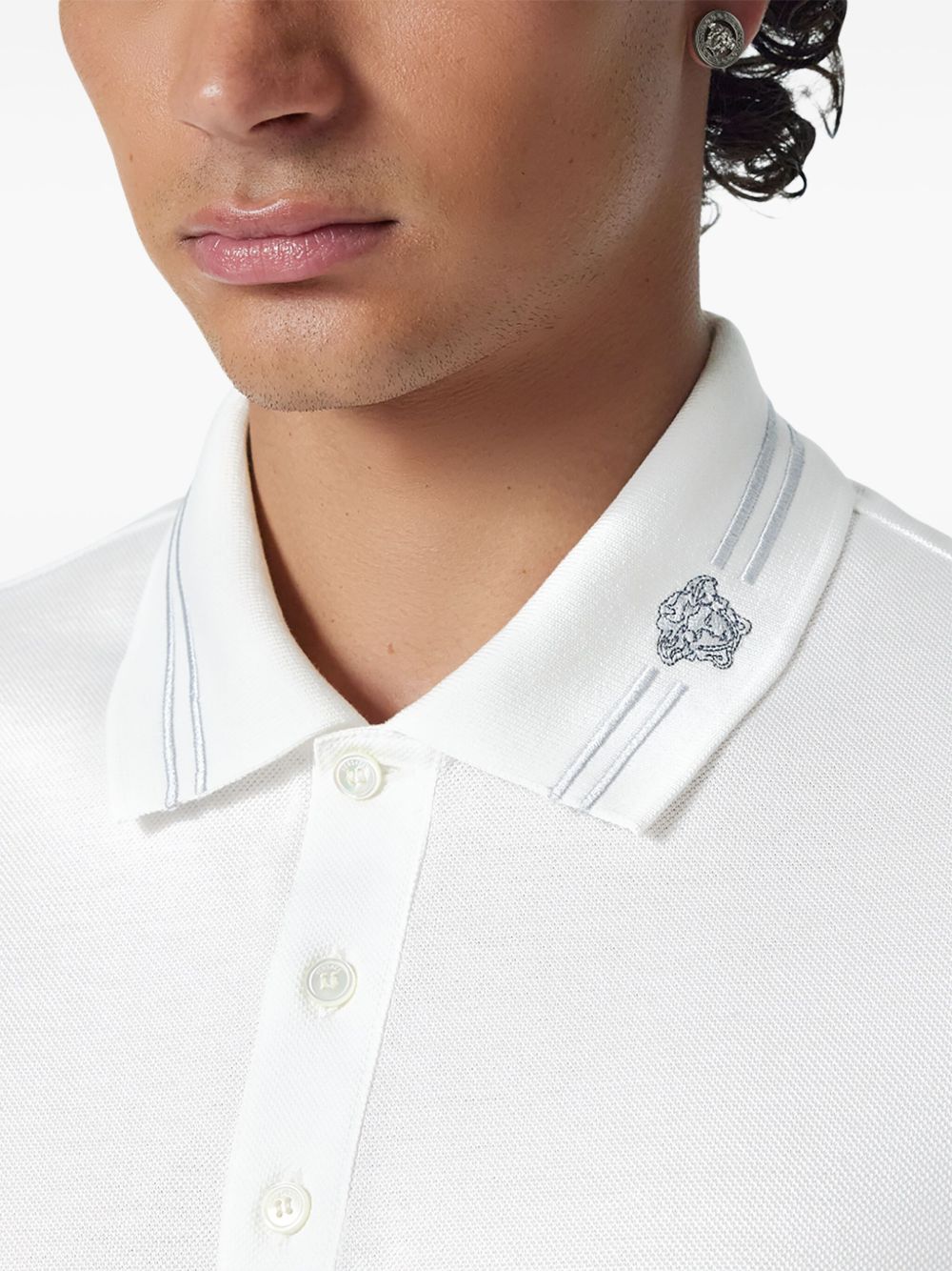 Versace Men's Medusa Embroidered Polo