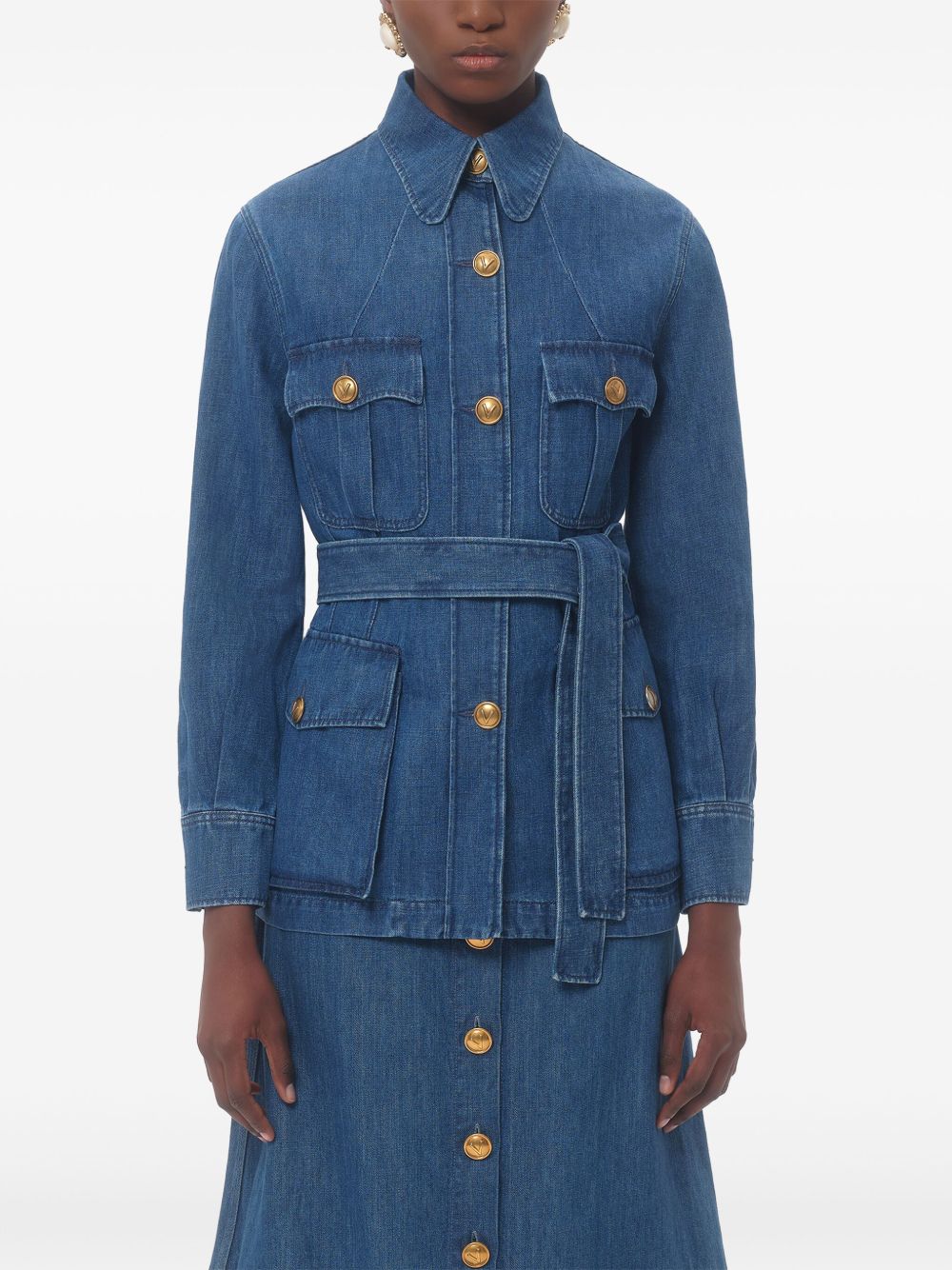 Valentino Women's Coats Blue