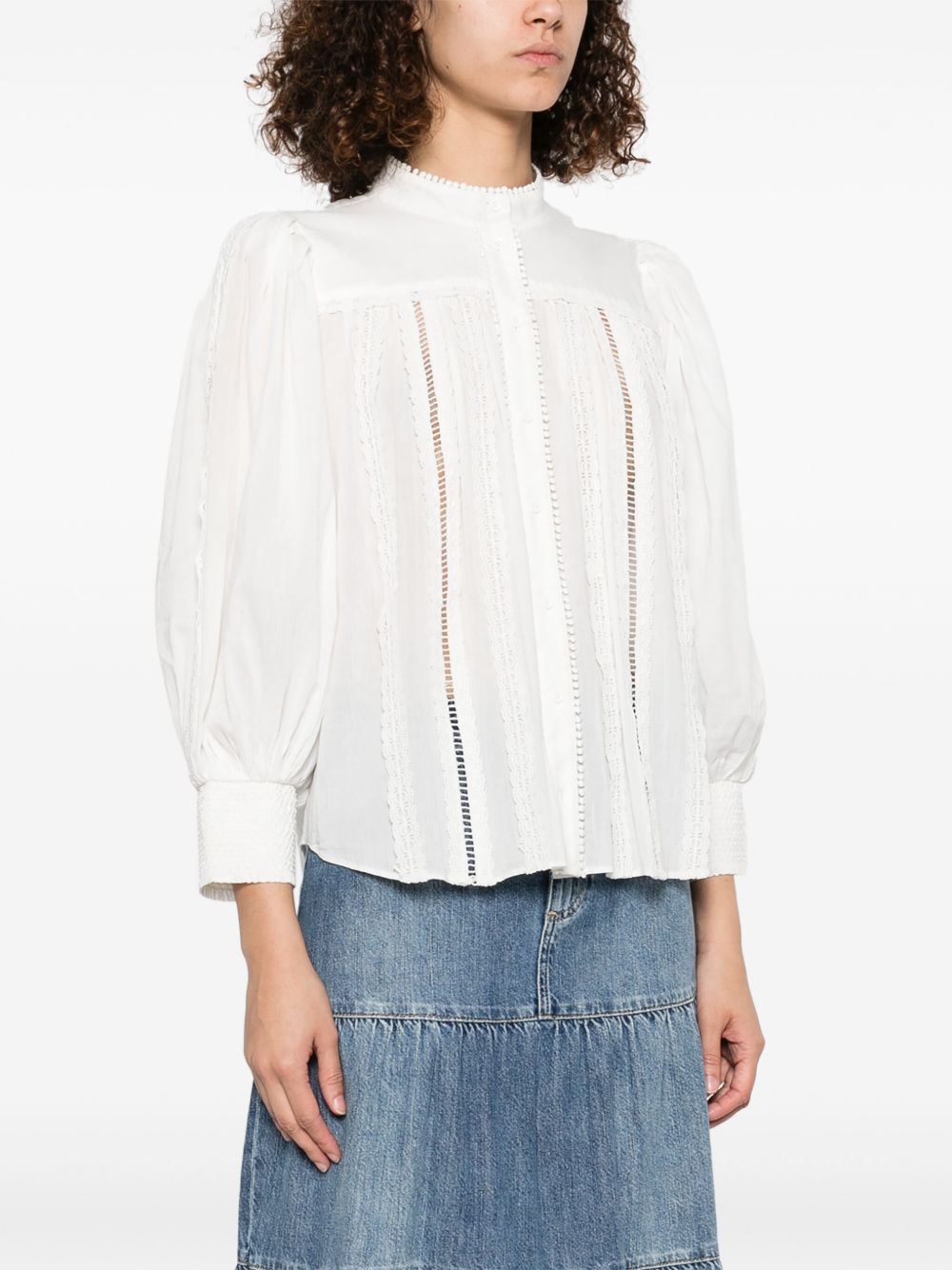 Alice + Olivia Women's Cora Cotton Blouse