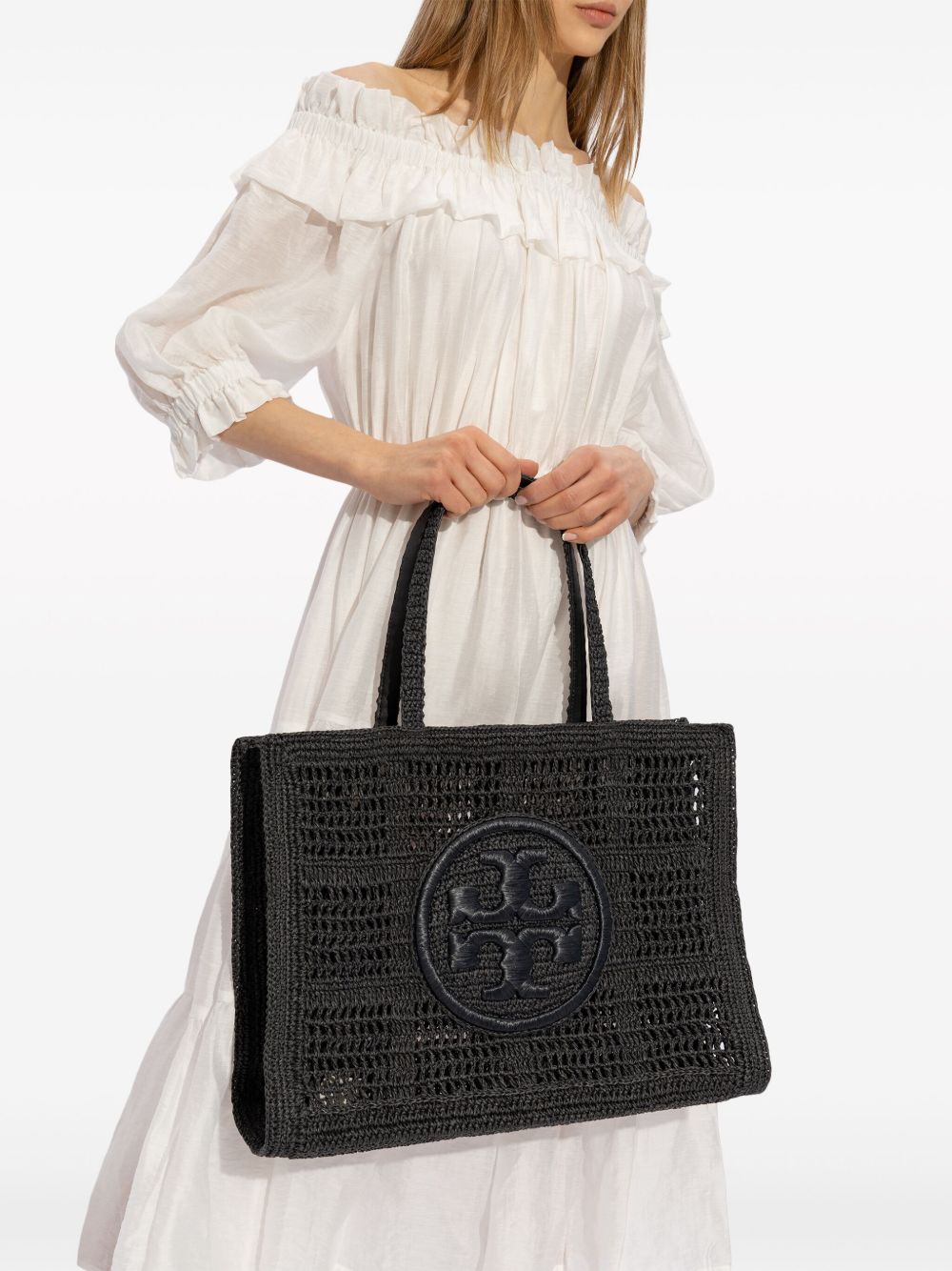 Tory Burch Women's Large Ella Crochet Tote Bag