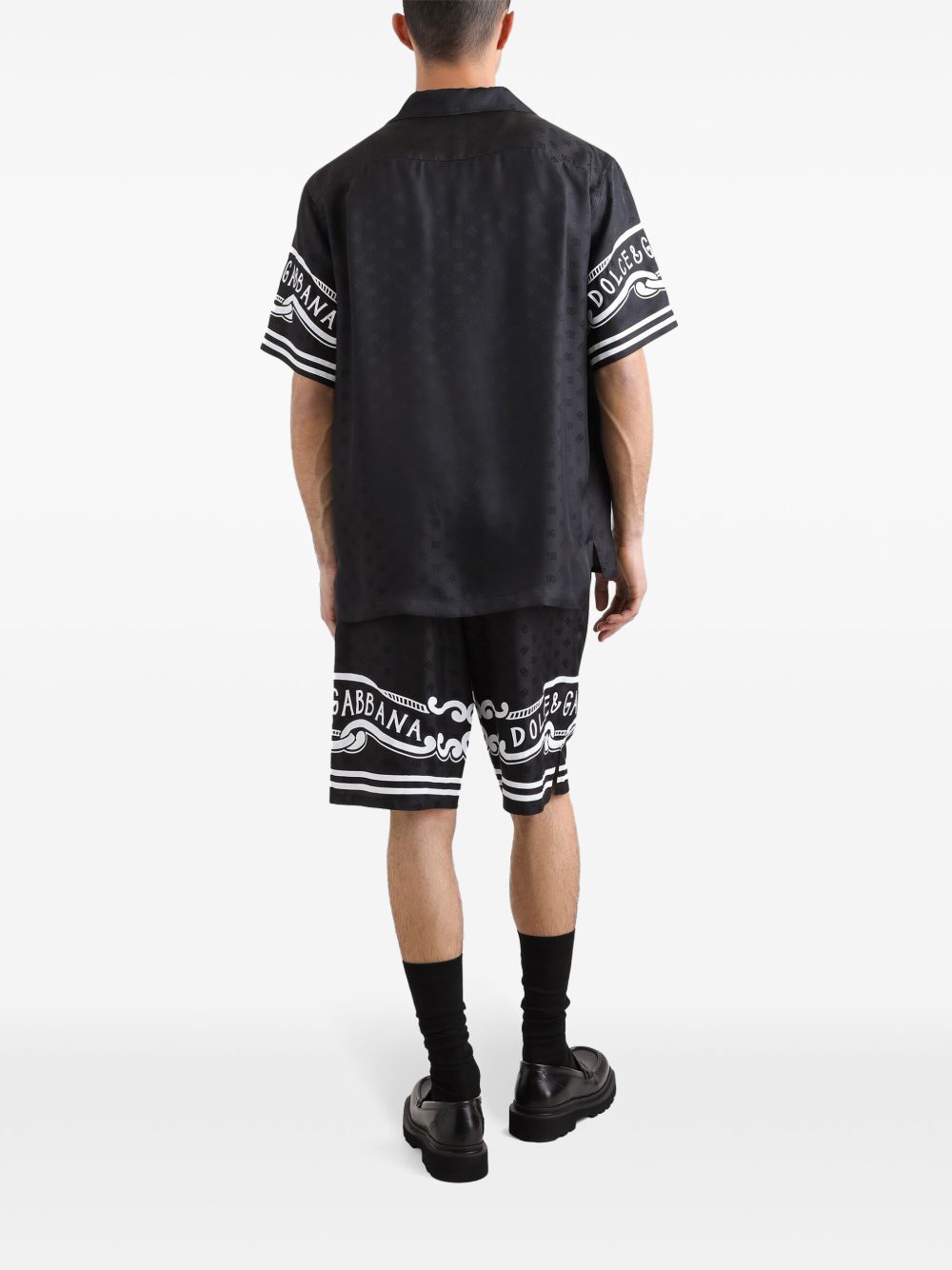 Dolce & Gabbana Men's Printed Silk Shirt