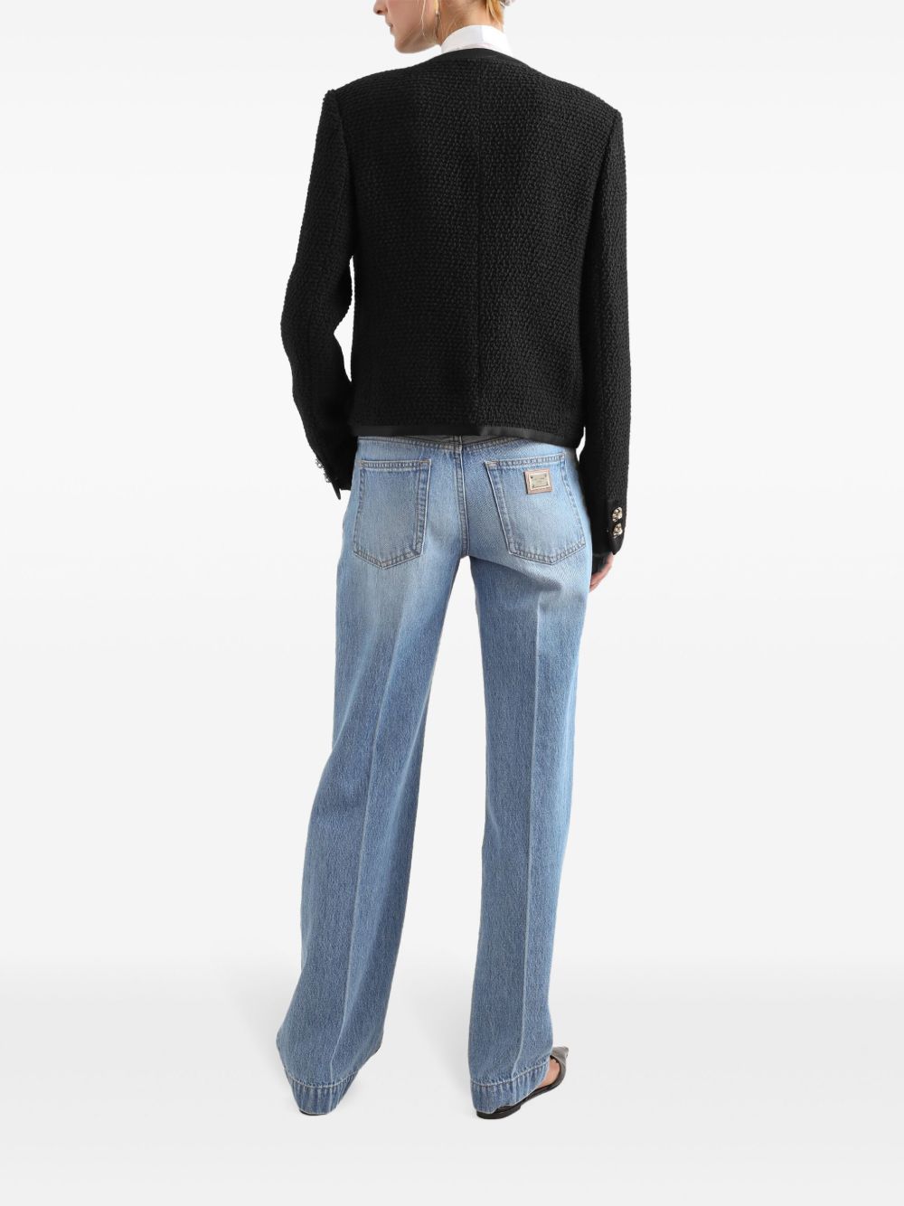Dolce & Gabbana Women's Loose Denim Jeans With Broken Crease