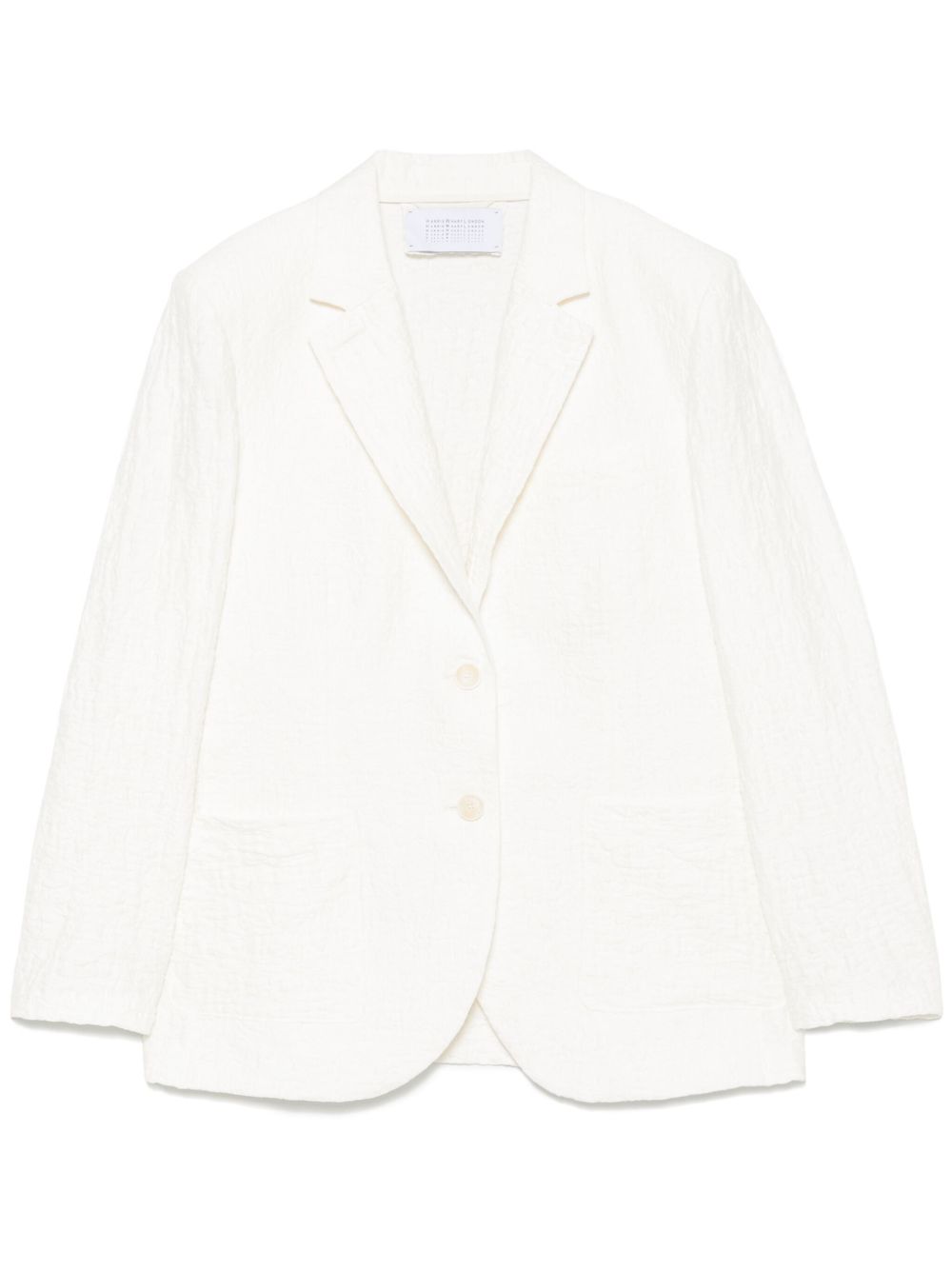 Harris Wharf London Women's Crinkled Shoulder-Pads Blazer