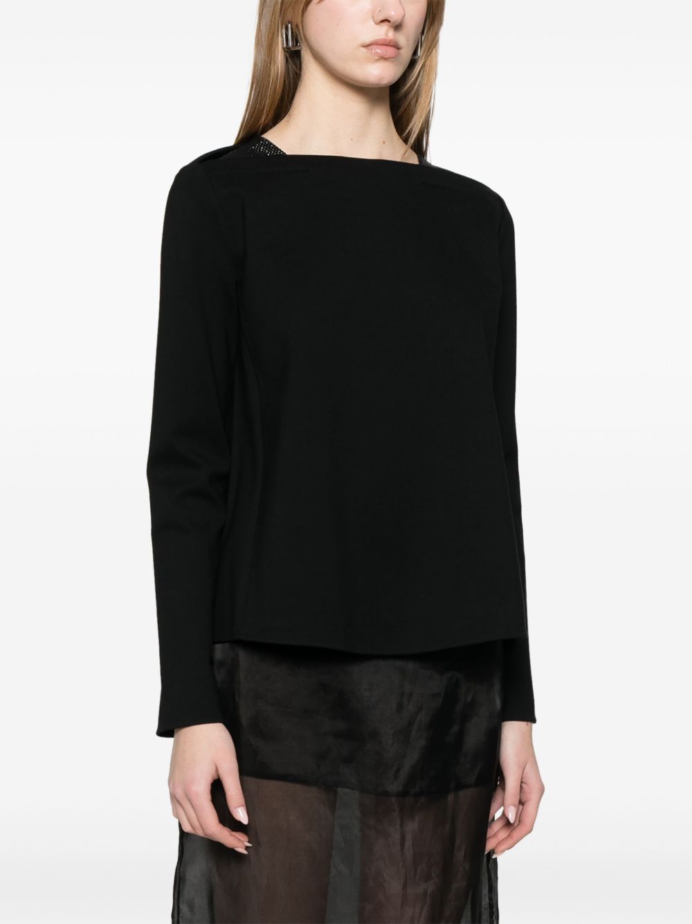 Emporio Armani Women's Crystal-Embellished Sweatshirt