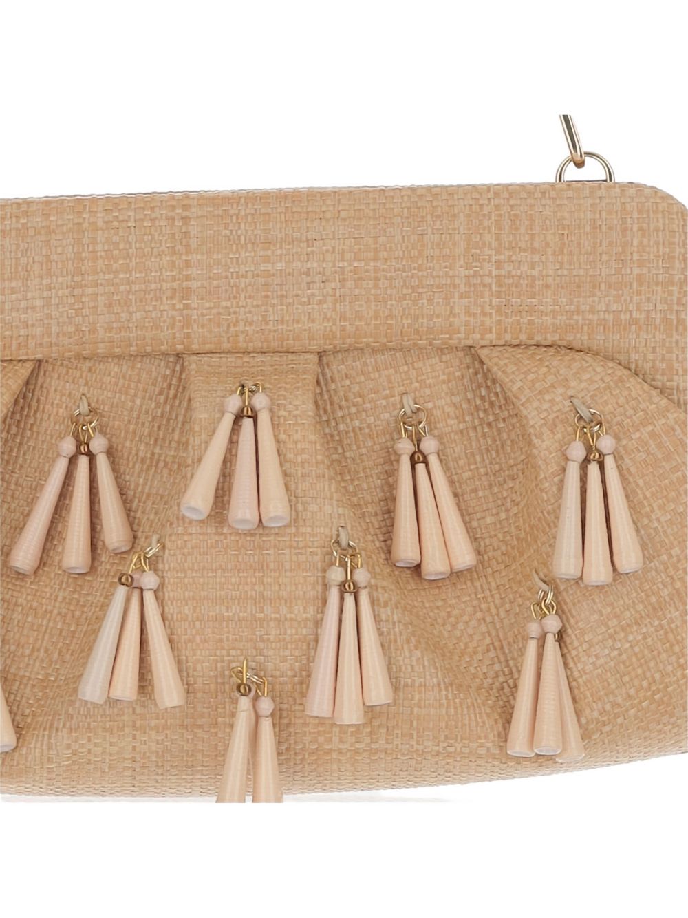 Themoirè Emera Fringed Clutch Bag